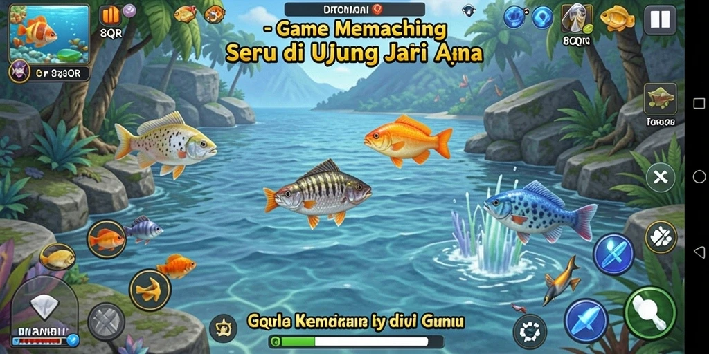 Tangkapan ikan yang mengesankan di 8QR dengan grafis menakjubkan.