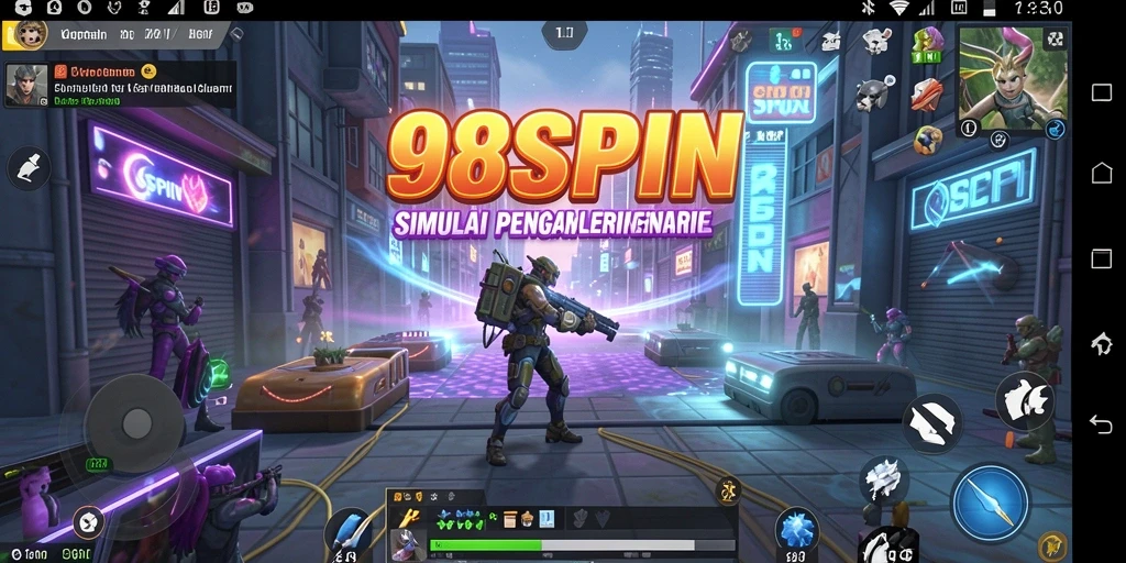 Tampilan gameplay simulation di 98SPIN yang menawan dan interaktif.