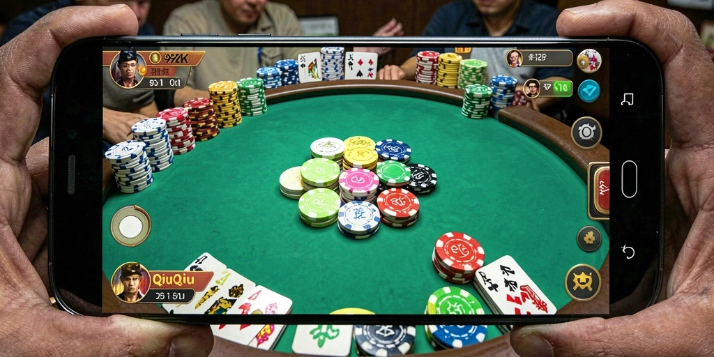 Tampilan gameplay QiuQiu yang seru dan menantang