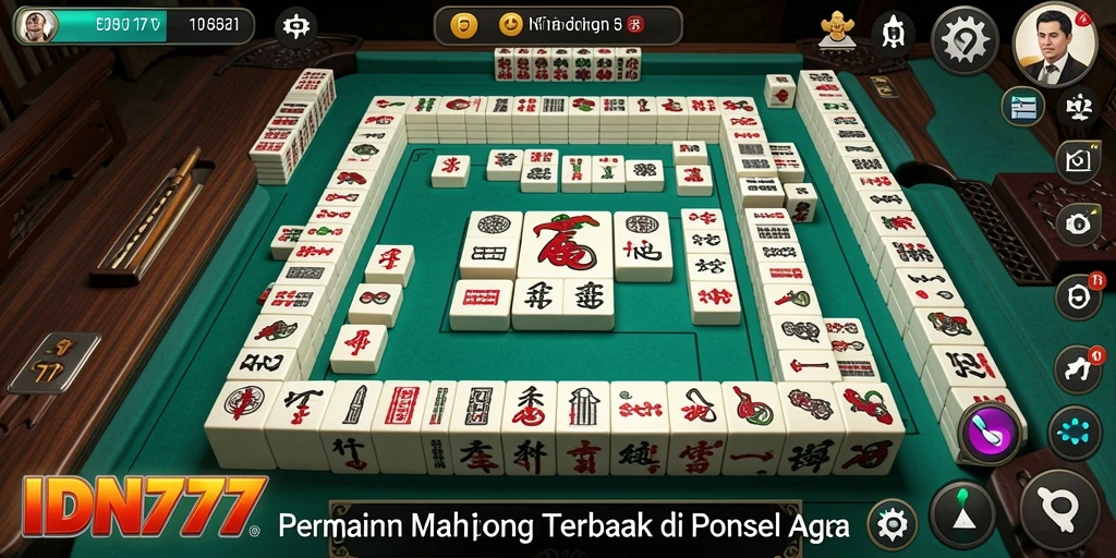 Screenshot gameplay <strong>IDN777</strong> menunjukkan aksi seru dalam permainan Mahjong.