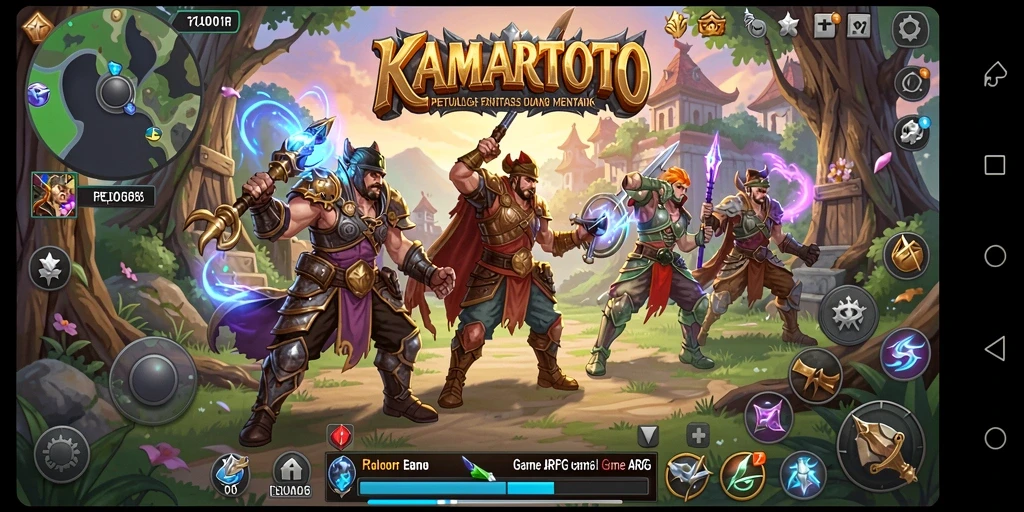 Tangkapan layar gameplay KAMARTOTO yang menampilkan petualangan ARPG yang seru.