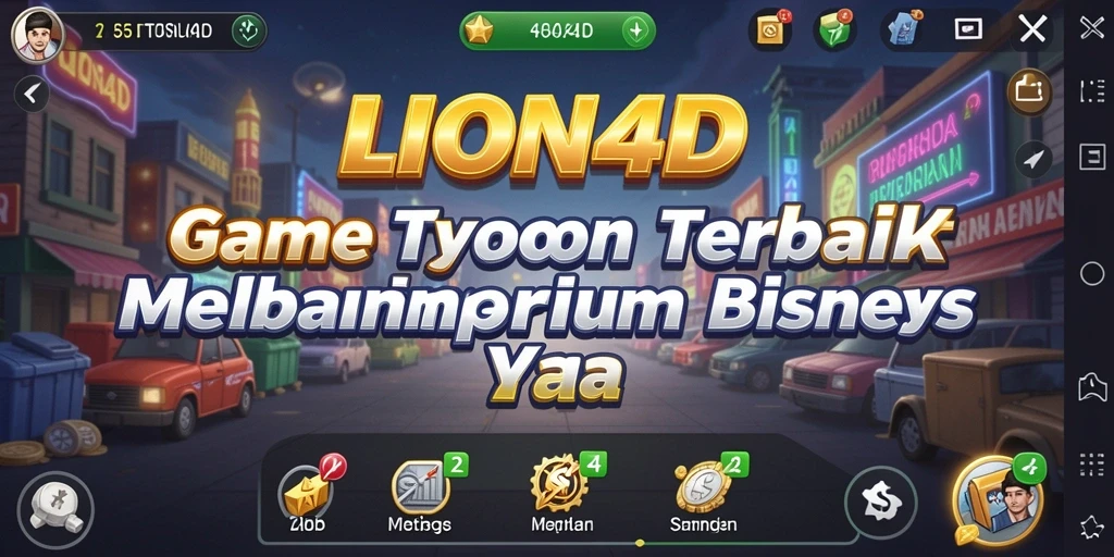 Tampilan gameplay Tycoon di LION4D yang menarik dan interaktif.