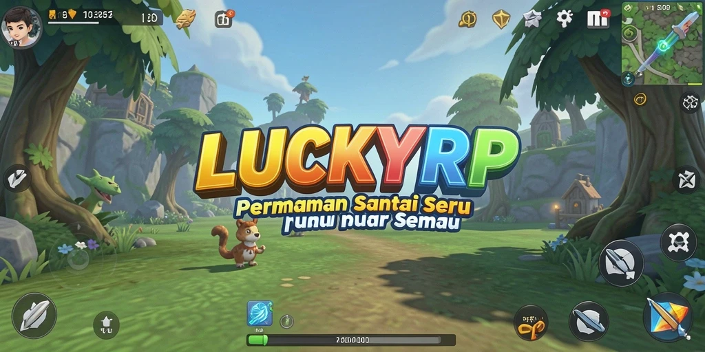 Tampilan gameplay LUCKYRP yang menyenangkan dan menantang.