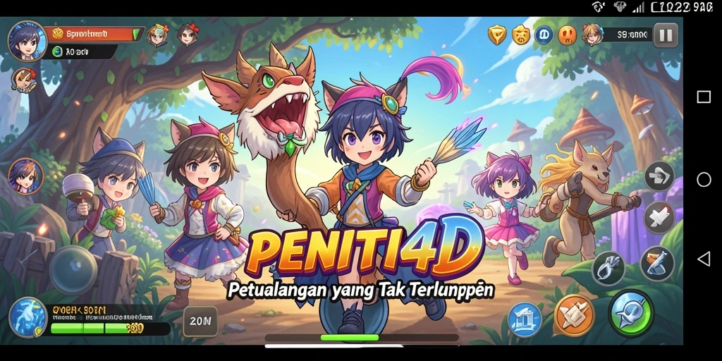 Tampilan menarik dari gameplay PENITI4D yang penuh aksi dan warna.