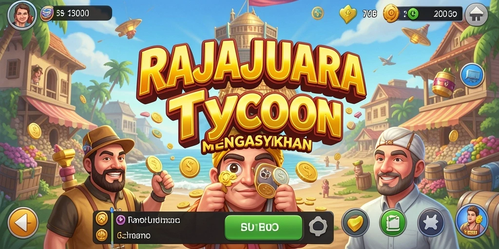 Screenshot RAJAJUARA menampilkan momen gameplay Tycoon yang menarik.