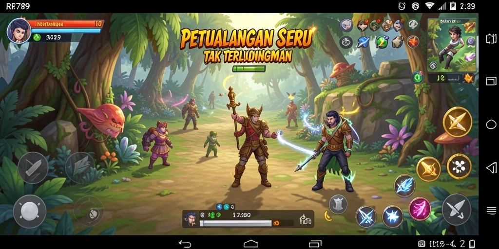 Tampilan gameplay seru dari RR789 yang penuh petualangan.