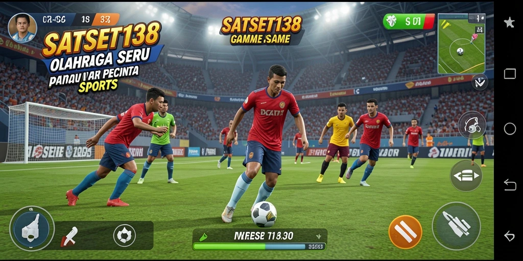 Tampilan gameplay menarik dari SATSET138 menampilkan momen-momen seru dalam olahraga.