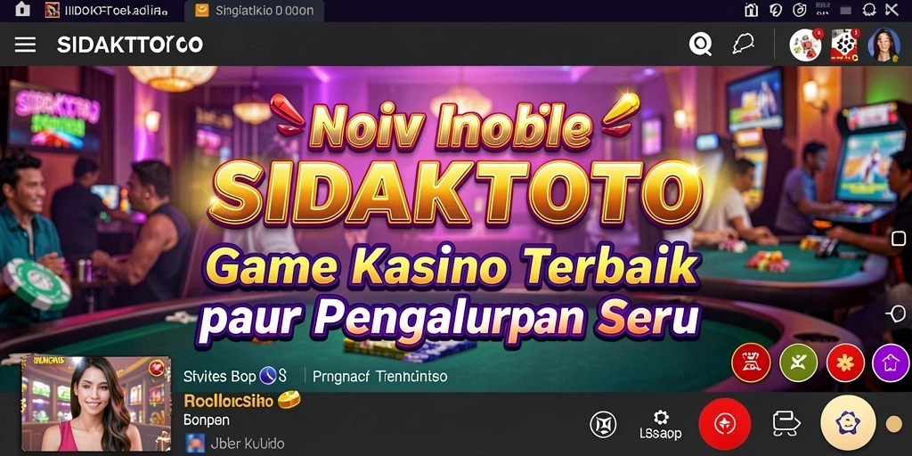 Gameplay imersif dalam aplikasi Kasino SIDAKTOTO dengan visual menawan.