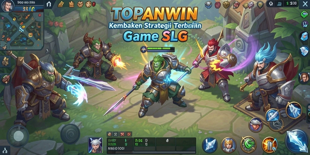 Tangkapan layar gameplay menunjukkan aksi strategi perang dalam TOPANWIN.
