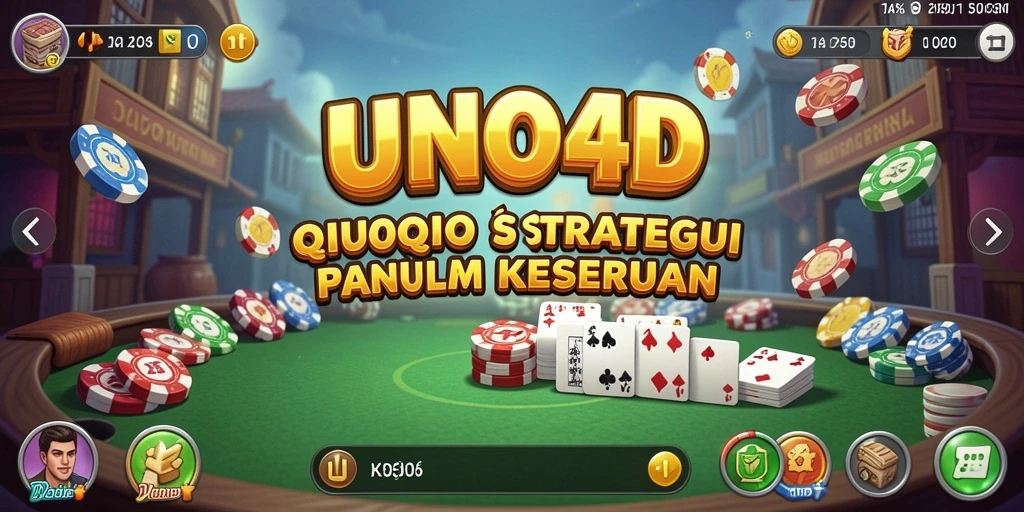 Tampilan menarik dari gameplay QiuQiu di UNO4D.